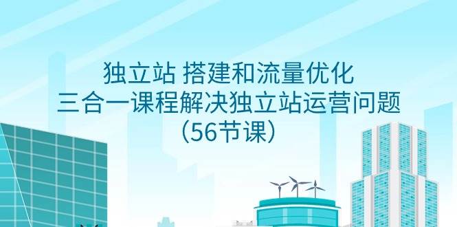 独立站 搭建和流量优化，三合一课程解决独立站运营问题（56节课）-多米网络