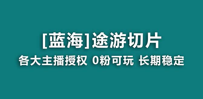 抖音途游切片，龙年第一个蓝海项目，提供授权和素材，长期稳定，月入过万-多米网络