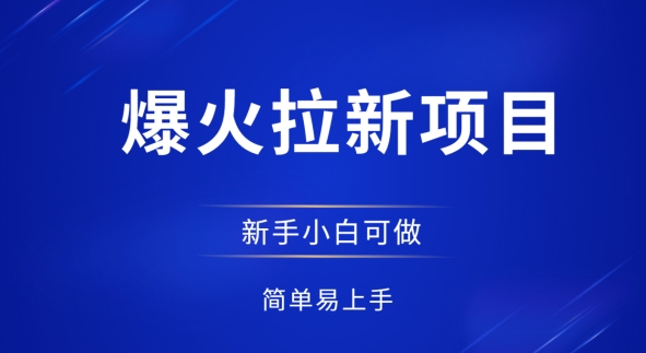 爆火拉新项目，有手就行，小白轻松入门，日入1张拉新整套流程-米创网