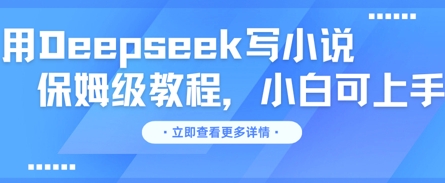 用Deepseek写小说，保姆级教程，小白可实操-米创网
