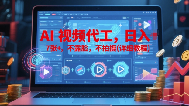 AI视频代工，日入7张+，不露脸，不拍摄(详细教程)-米创网