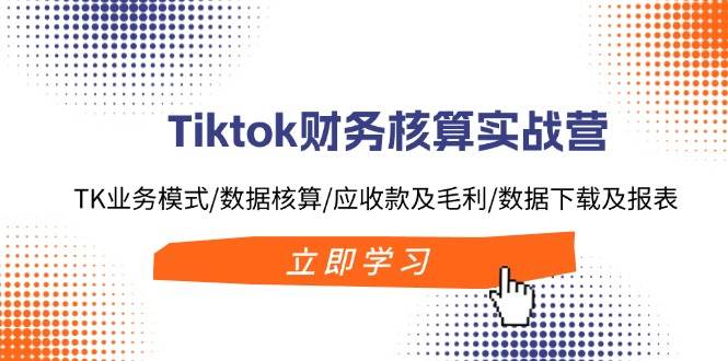 Tiktok财务核算实战营：TK业务模式/数据核算/应收款及毛利/数据下载及报表-米创网