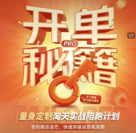淘宝开单秘籍PRO，量身定制淘天实战陪跑计划，告别做店迷茫、快速突破运营瓶颈期(更新)-米创网