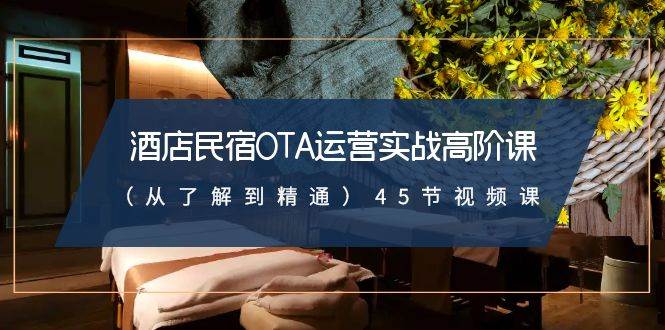 酒店民宿-OTA运营实战高阶课（从了解到精通）45节视频课-米创网