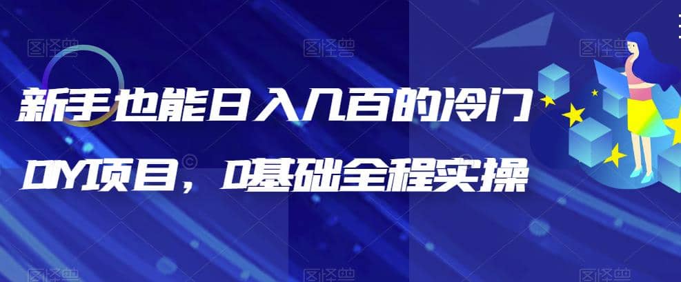 新手也能日入几百的冷门DIY项目，0基础全程实操【揭秘】-米创网