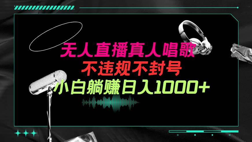 抖音24小时无人直播音乐，不违规，不封号纯撸音浪，小白实操当天日入1000+-米创网
