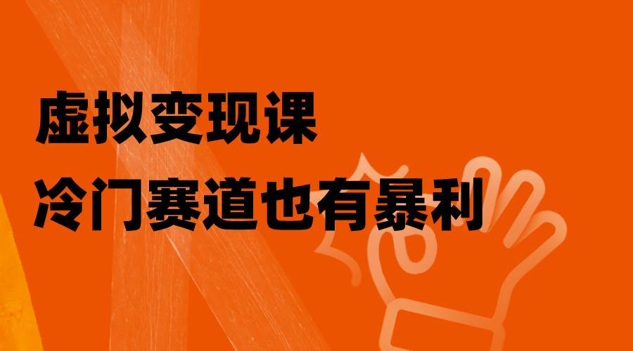 虚拟变现课，冷门赛道也有暴利，手把手教你玩转冷门私域-米创网