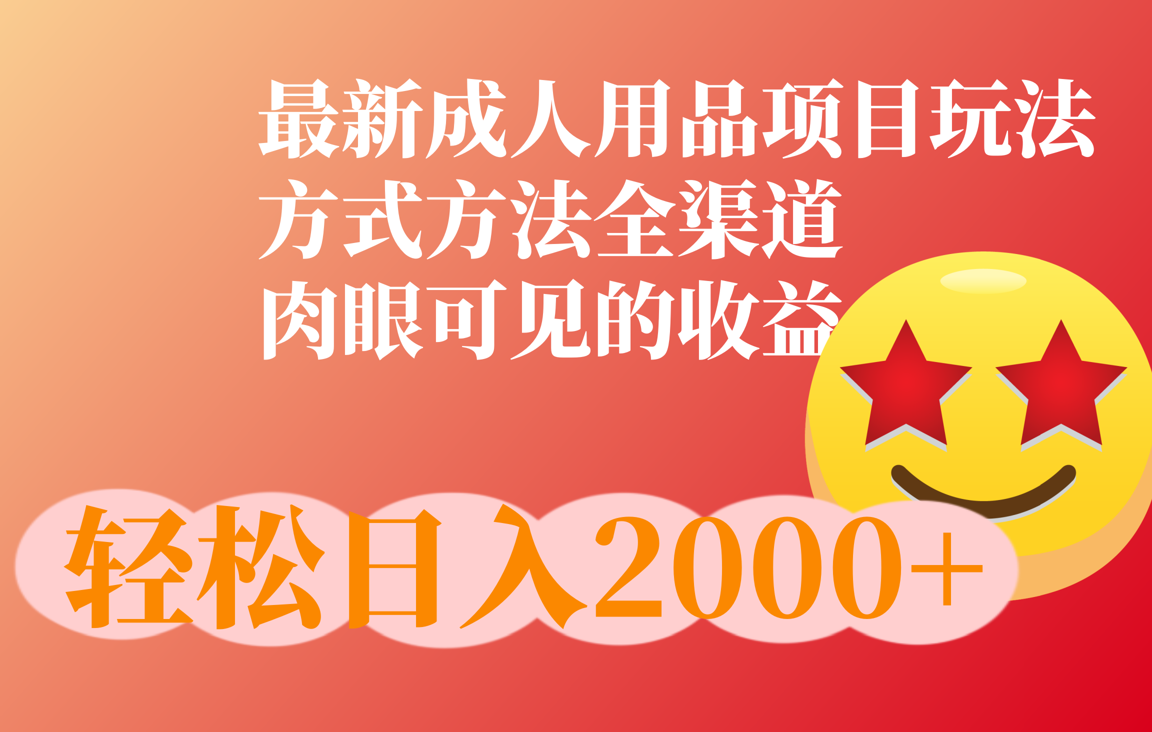 成人用品项目最新玩法，方式方法全渠道-米创网