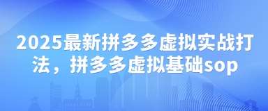 2025最新拼多多虚拟实战打法，拼多多虚拟基础sop-米创网