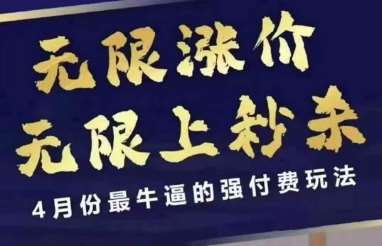 4月12号拼多多线上课，无限涨价，无限上秒杀，4月份最牛逼的强付费玩法-米创网