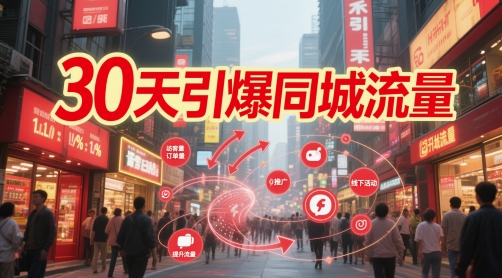 30天引爆同城流量：团购篇 认知篇 流量篇 来客篇 达人篇 老板人设IP篇 投流篇-米创网