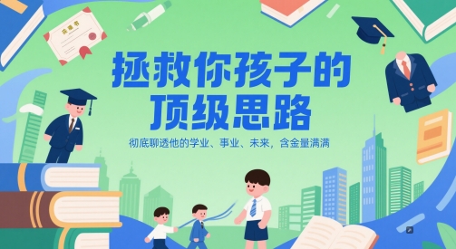 付费文章：拯救你孩子的顶级思路，彻底聊透他的学业、事业、未来，含金量满满-米创网