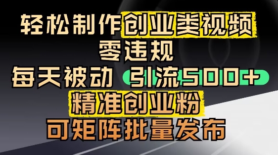 抖音引流创业粉，几分钟一个视频，非常暴力，小白直接可上手操作-米创网