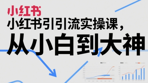 小红书引流实操课，从小白到大神-米创网
