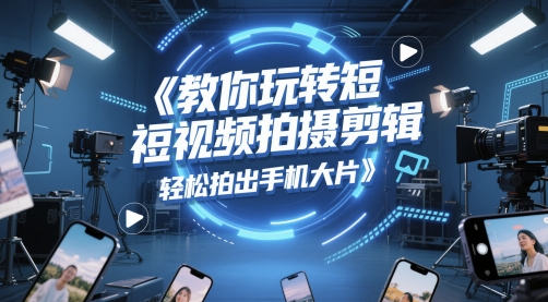 教你玩转短视频拍摄剪辑，轻松拍出手机大片-米创网