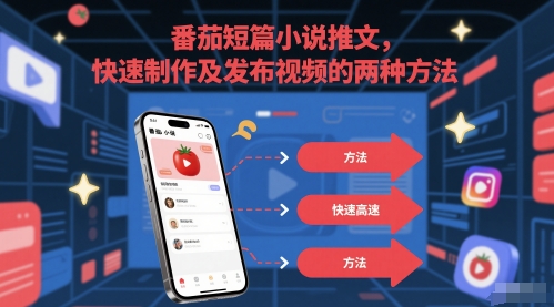 番茄短篇小说推文，快速制作及发布视频的两种方法-米创网