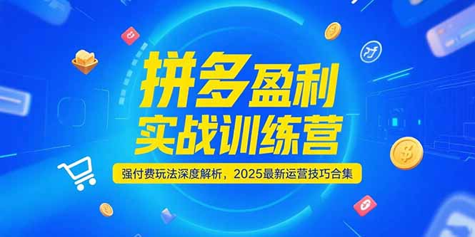 拼多多盈利实战训练营，强付费玩法深度解析，2025运营技巧合集-更新6月-米创网