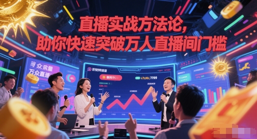 直播实战方法论，助你快速突破万人直播间门槛-米创网