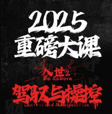 2025重磅大课，入世2，驾驭与控制-米创网